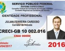 Corretores de imveis tm nova cdula de identidade profissional  