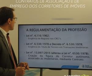 Advogado aborda diferenas entre contratos de associao e de emprego dos corretores de imveis